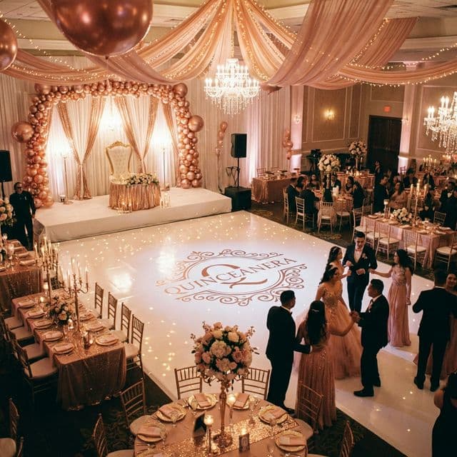 Fiesta de XV anos con decoracion tematica