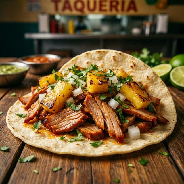 Deliciosos tacos al pastor